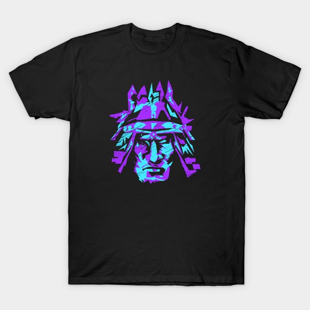 Shaman Warrior Tribal Style T-Shirt by jazzworldquest